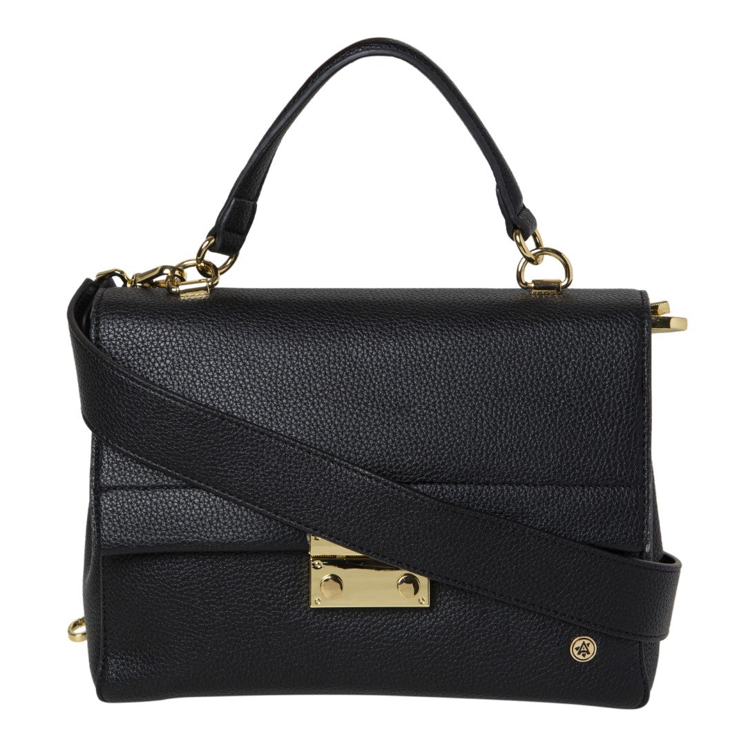 Hand Bag + Sling & Crescent Moon Bag-Eyeglass Case Black(Combo)