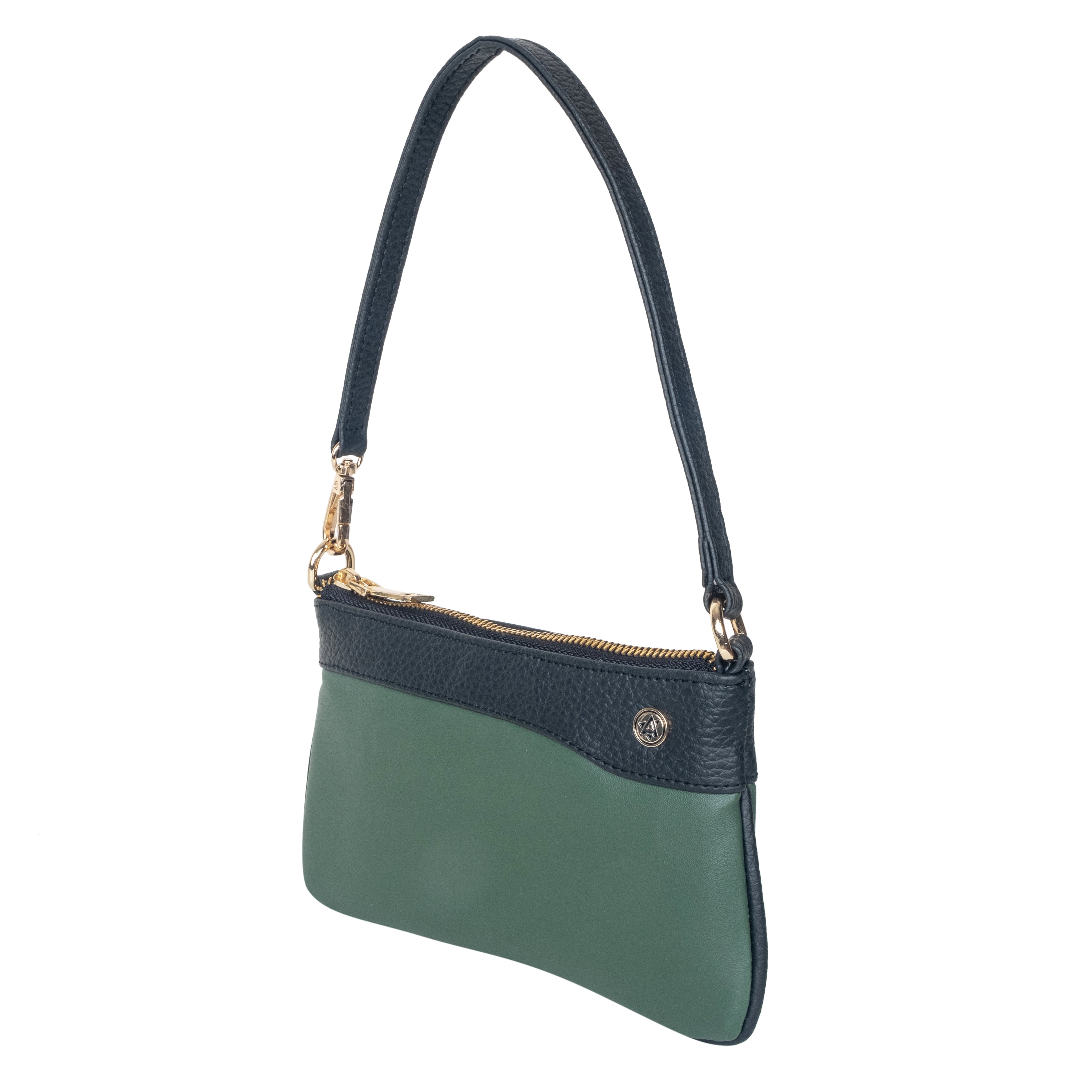 Wristlet Wallet & Eyeglass Case Dark Green, Black(Combo)