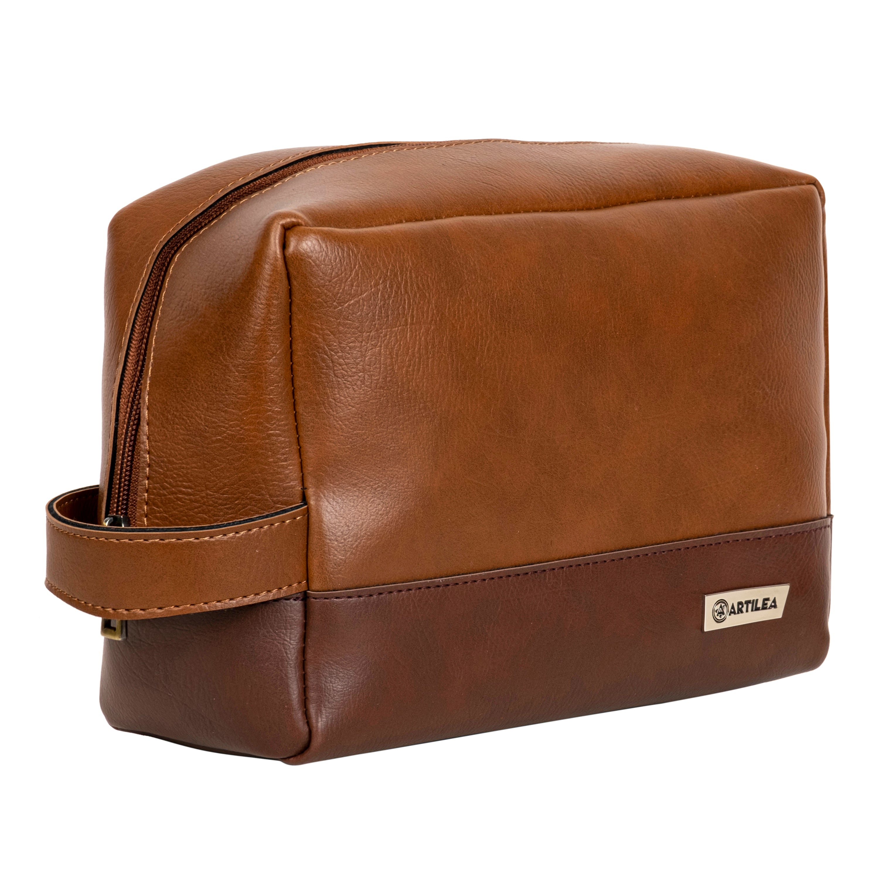 PU Pouch (Set of 3) - Tan and Brown