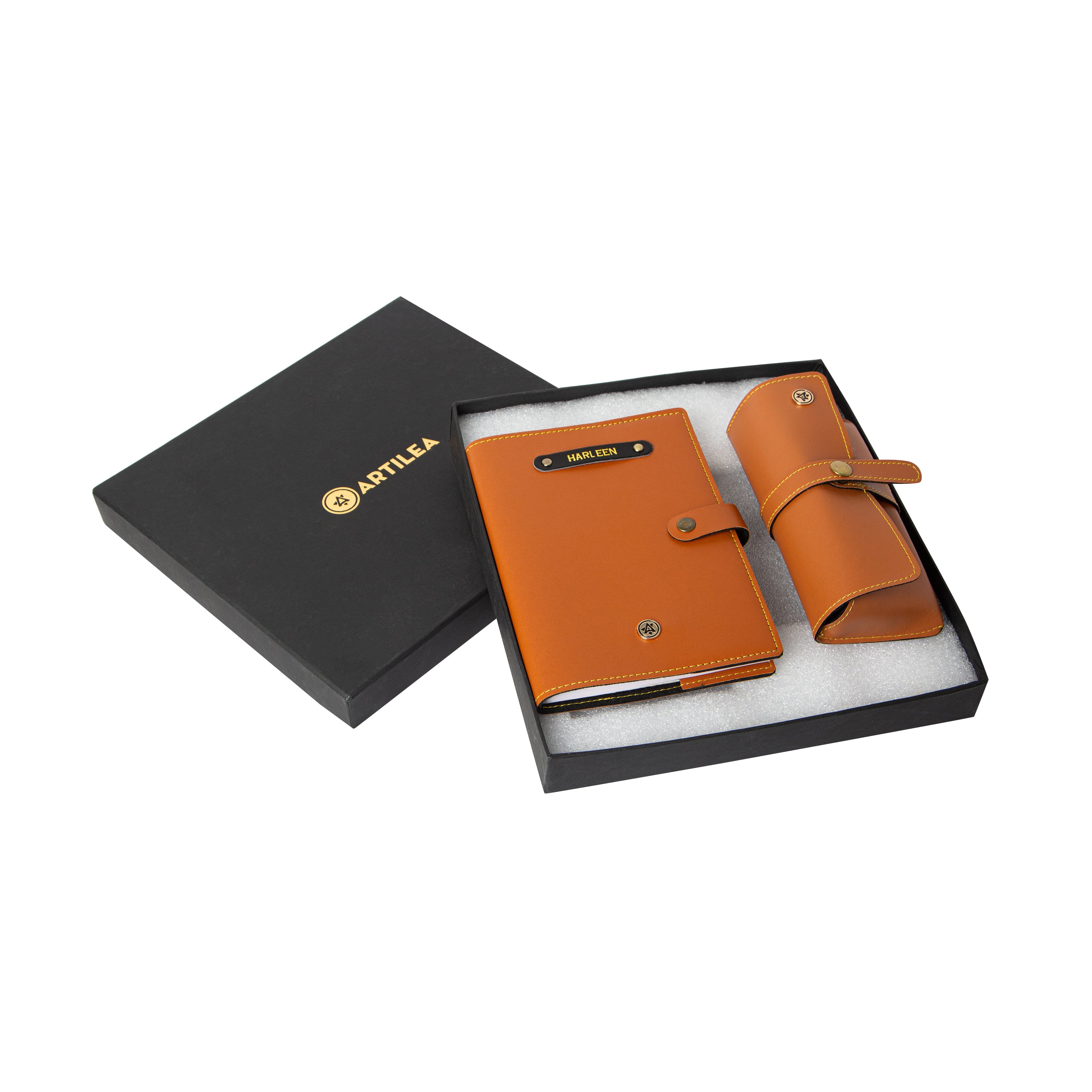 Diary Cover & Sunglass Case Set-Tan