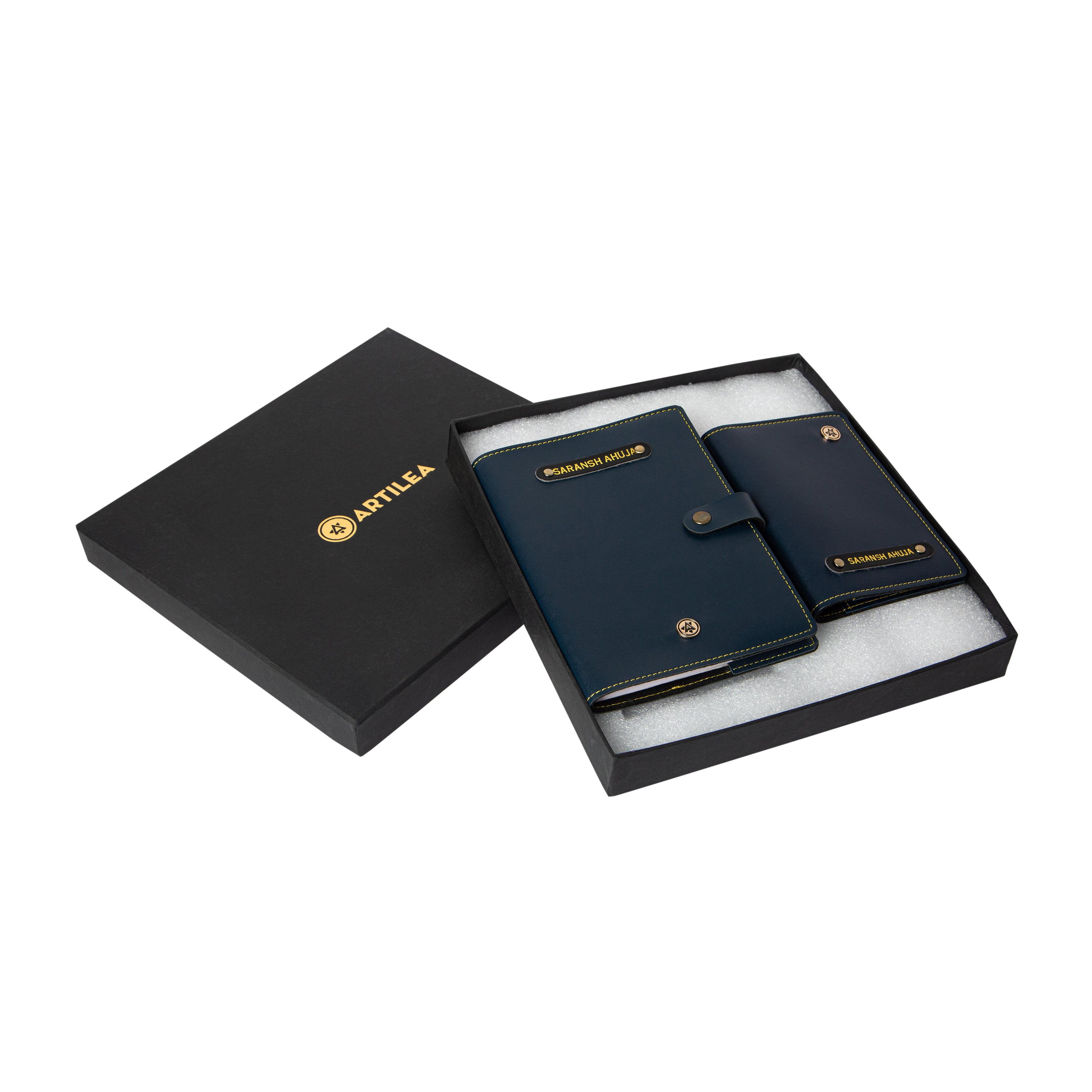 Diary Cover & Passport Cover-Navy