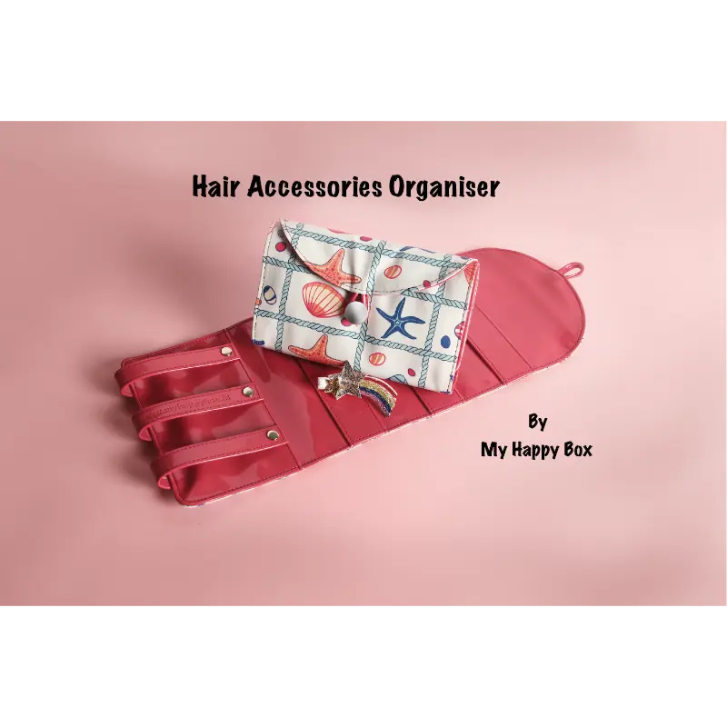 Hair Accessories Organizer Red
