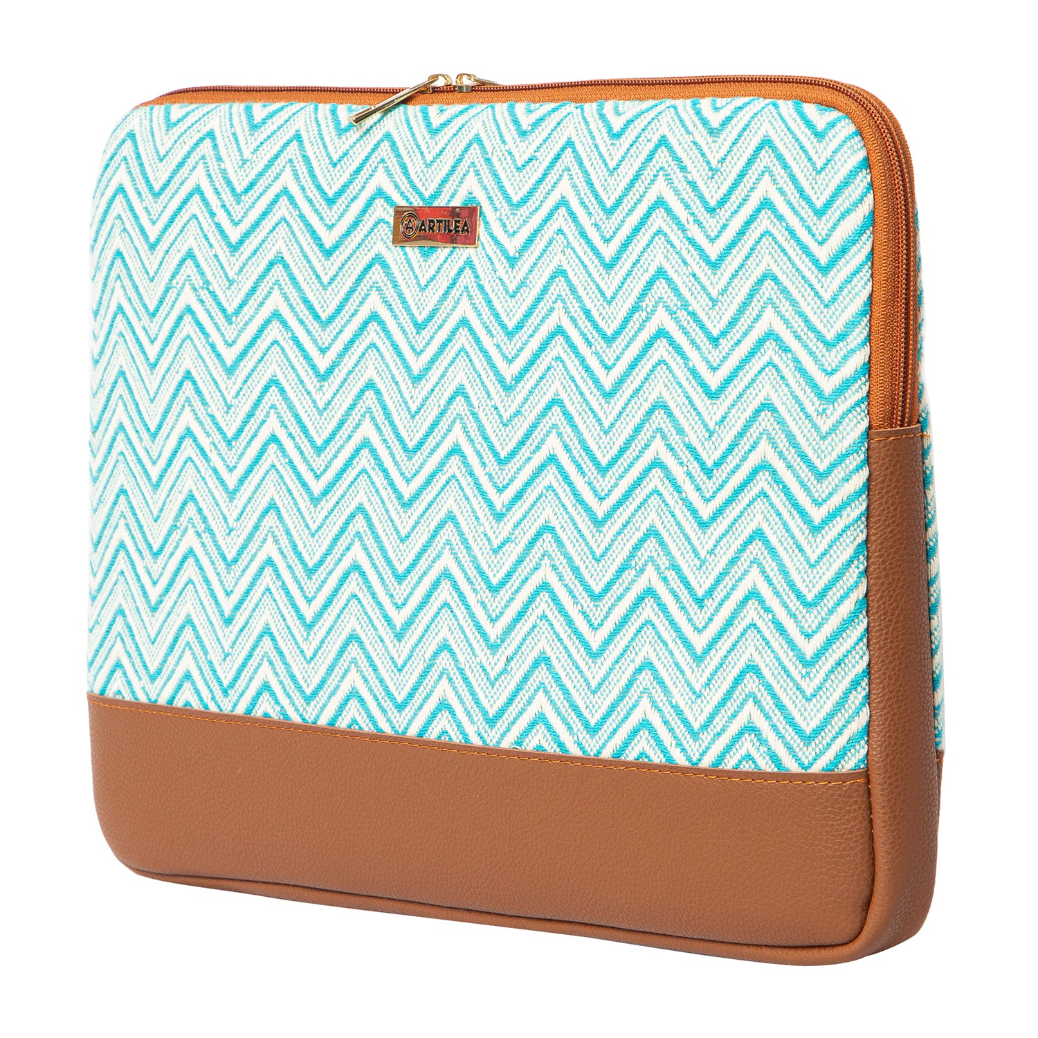 Laptop Sleeve - Cyan Chevron
