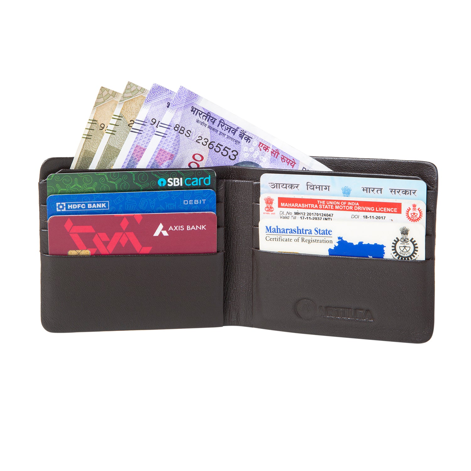 Genuine Italian Handcrafted Leather Wallet - Brown