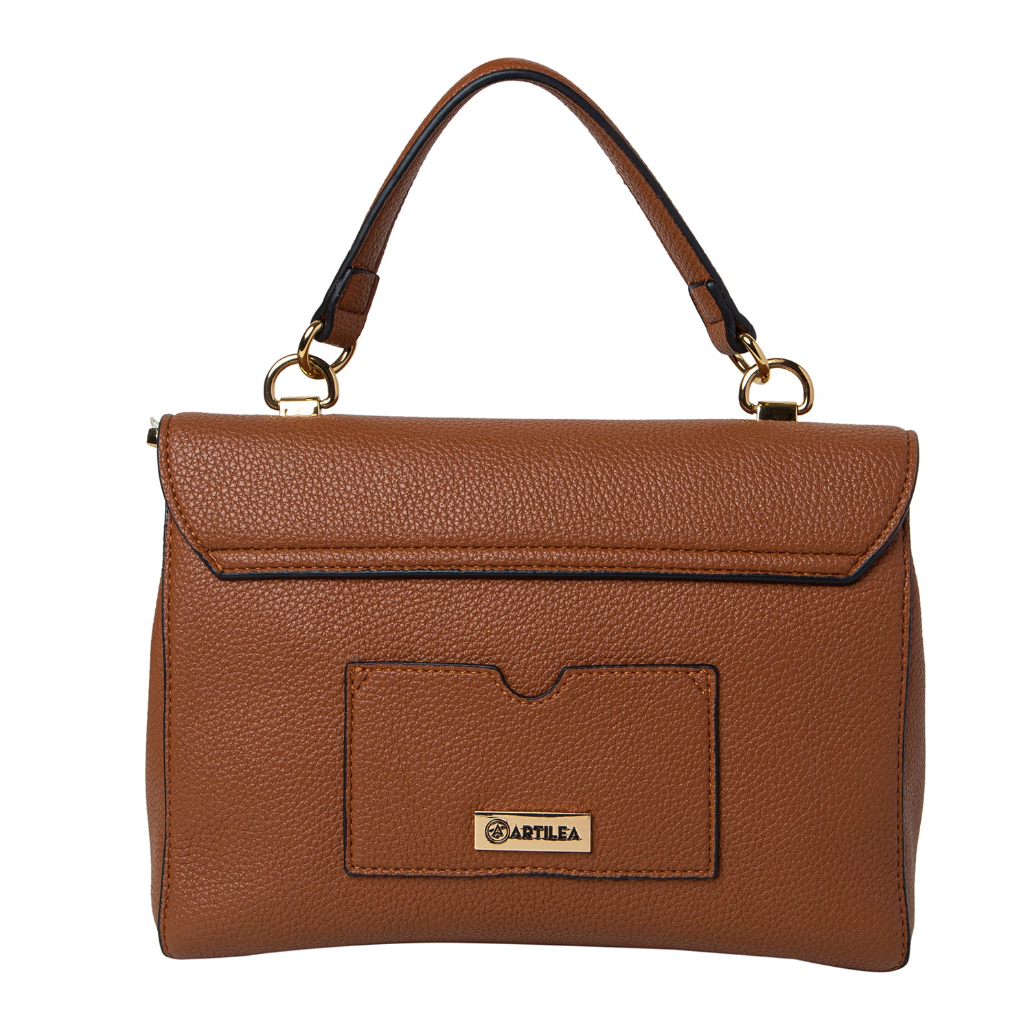 Handbag And Sling - Tan