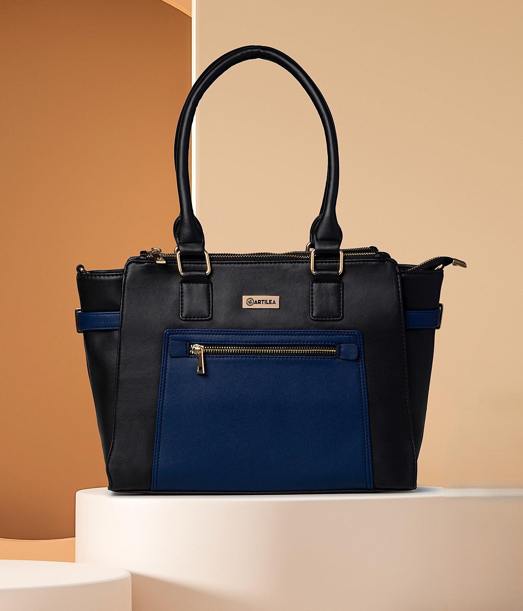 Artilea Handbag - Black & Blue