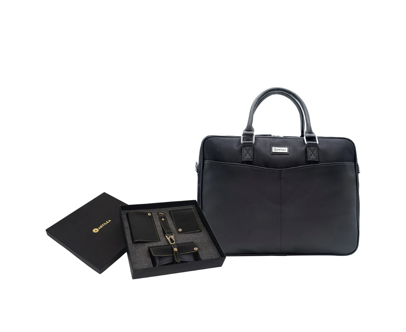 Laptop bag & Corporate gift set Black(Combo)