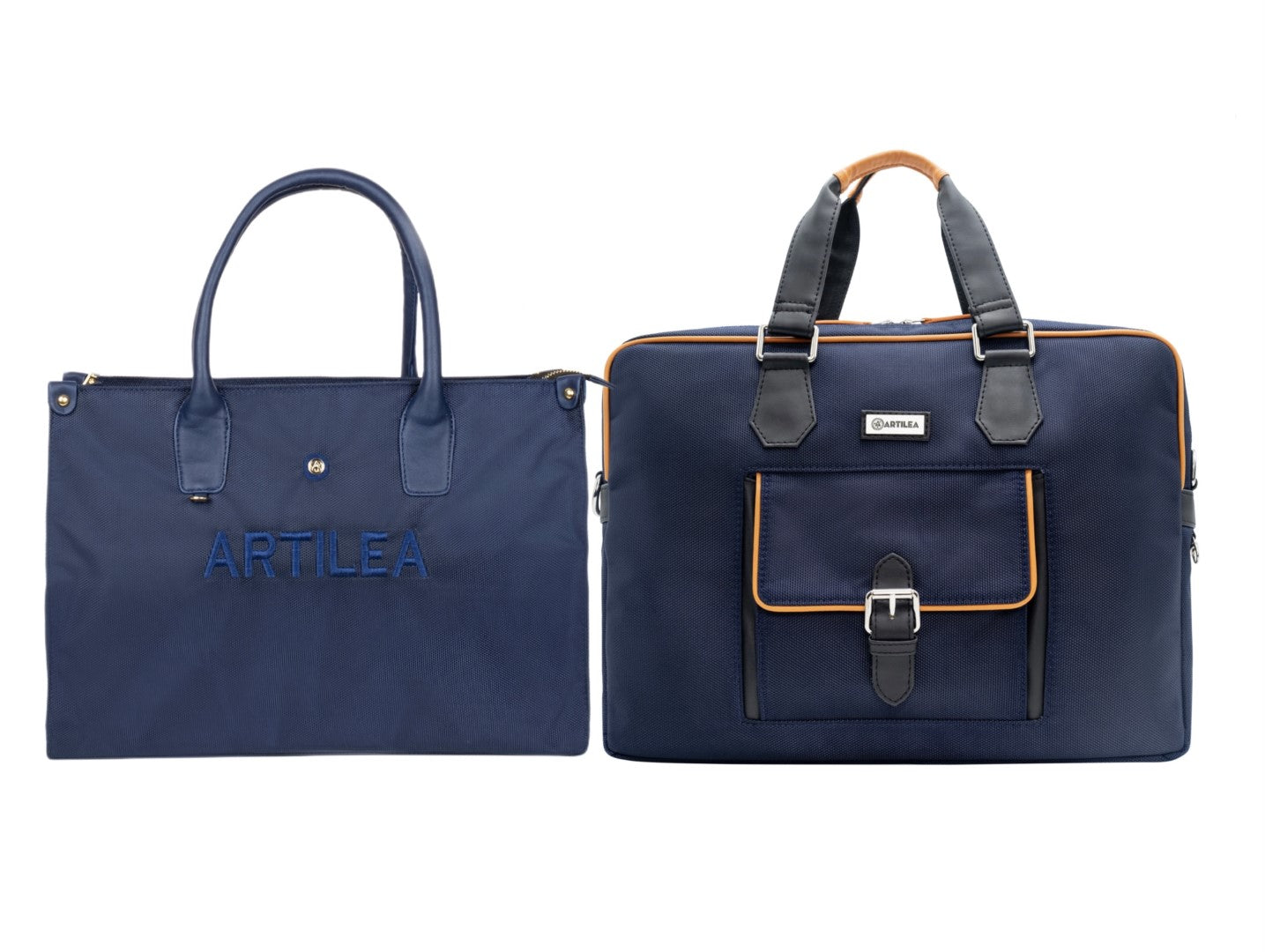 Laptop Bag & Matty & Pu Tote Bag-Blue (Combo)