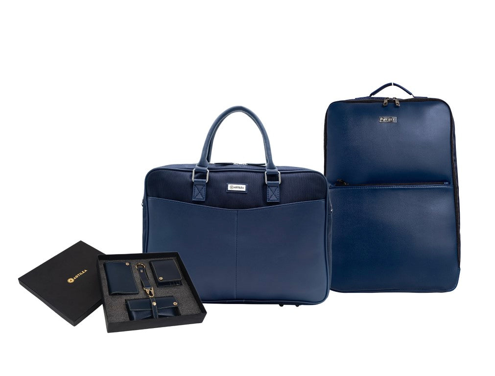 Laptop Bag & Thorin Backpack-Corporate gift set-Blue (Combo)