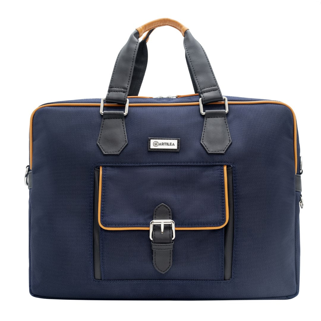 Laptop Bag & Matty & Pu Tote Bag-Blue (Combo)