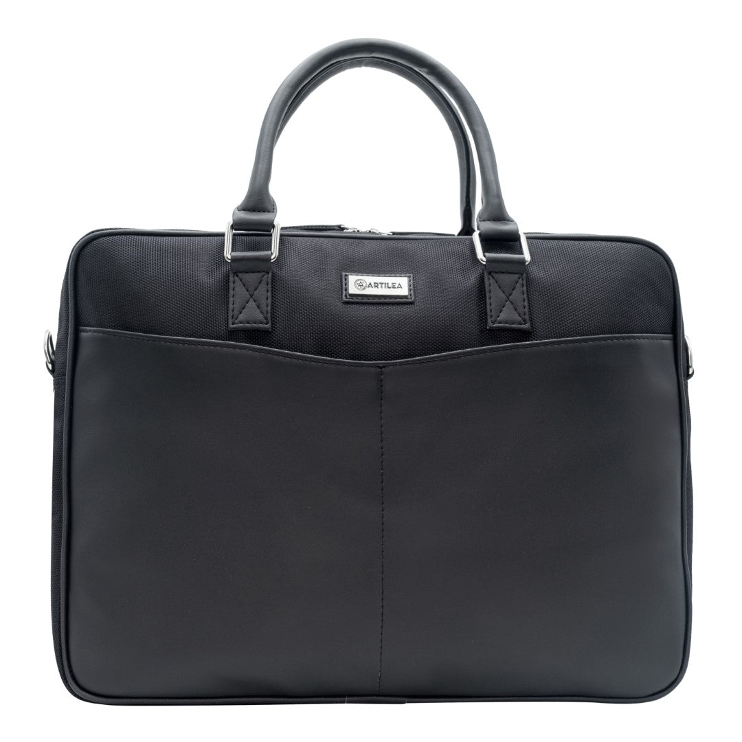 Laptop Bag &  Matty & Pu Tote Bag-Black (Combo)