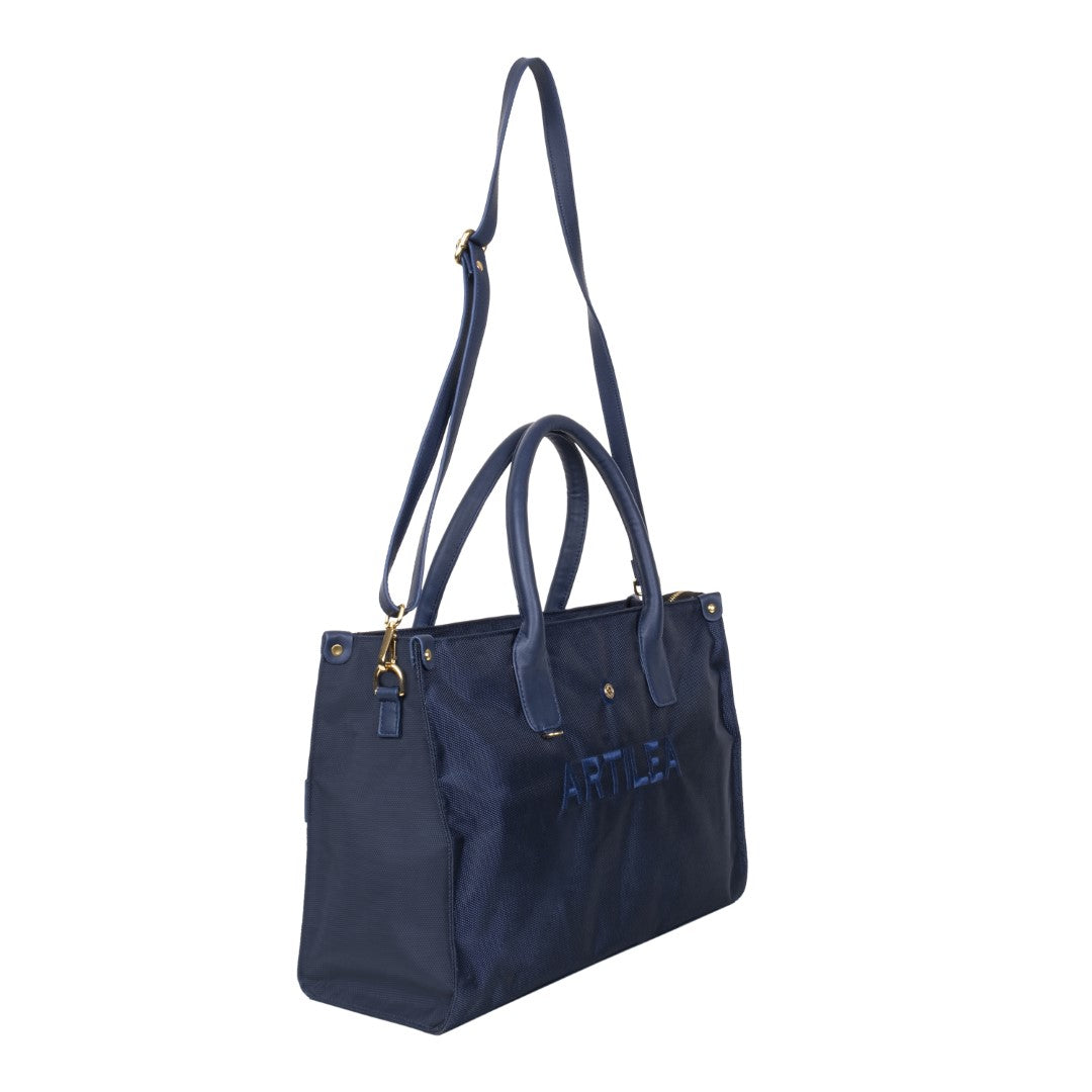 Laptop Bag & Matty & Pu Tote Bag-Blue (Combo)