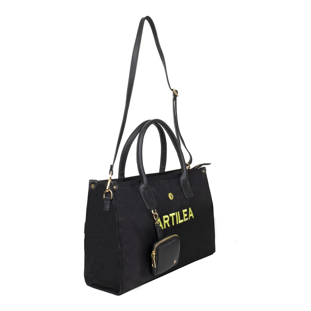 Laptop Bag &  Matty & Pu Tote Bag-Black (Combo)