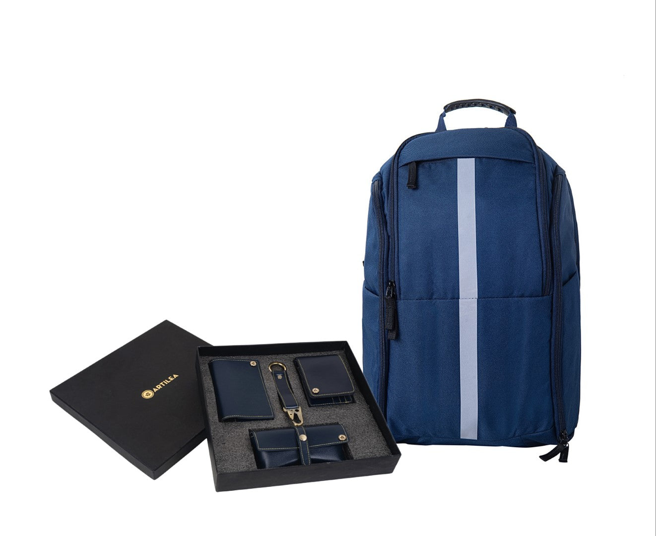 Stealth Backpack & Corporate gift set-Blue (Combo)