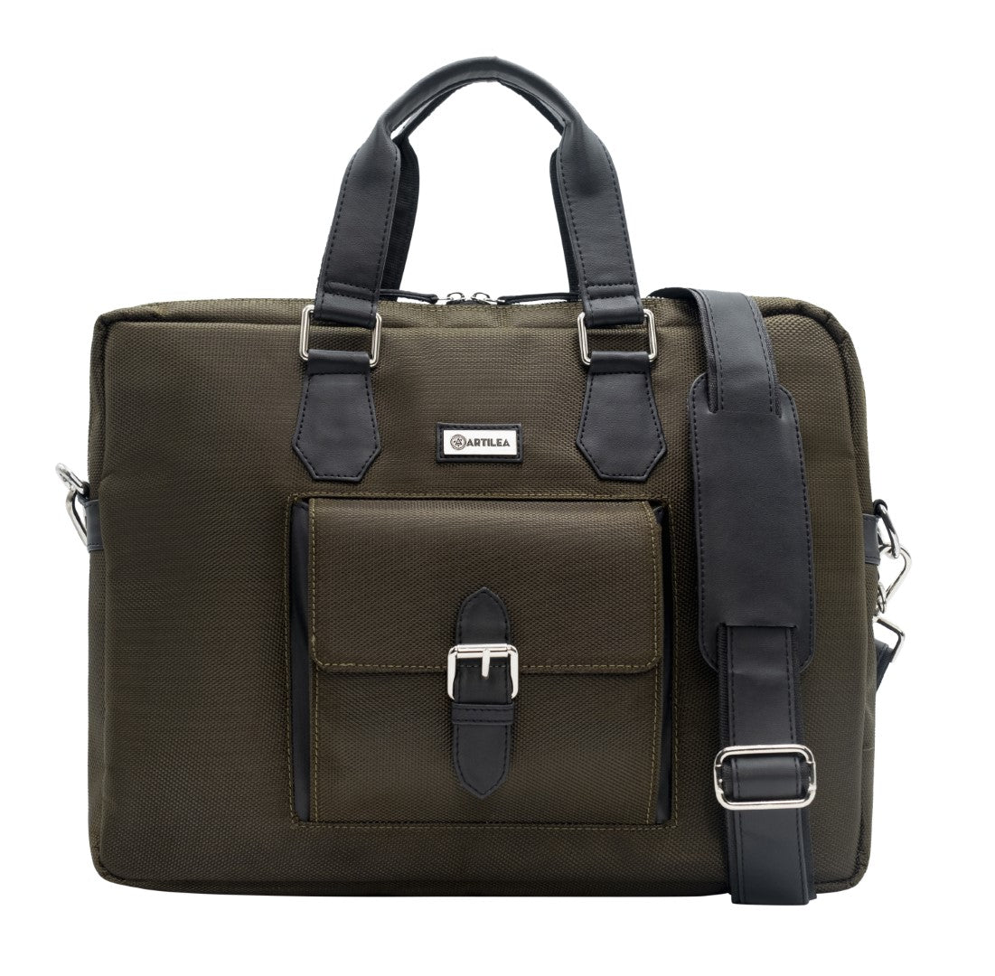 Laptop Bag & Cororate Gift Set (Dark Green)-Combo-(Olive green)