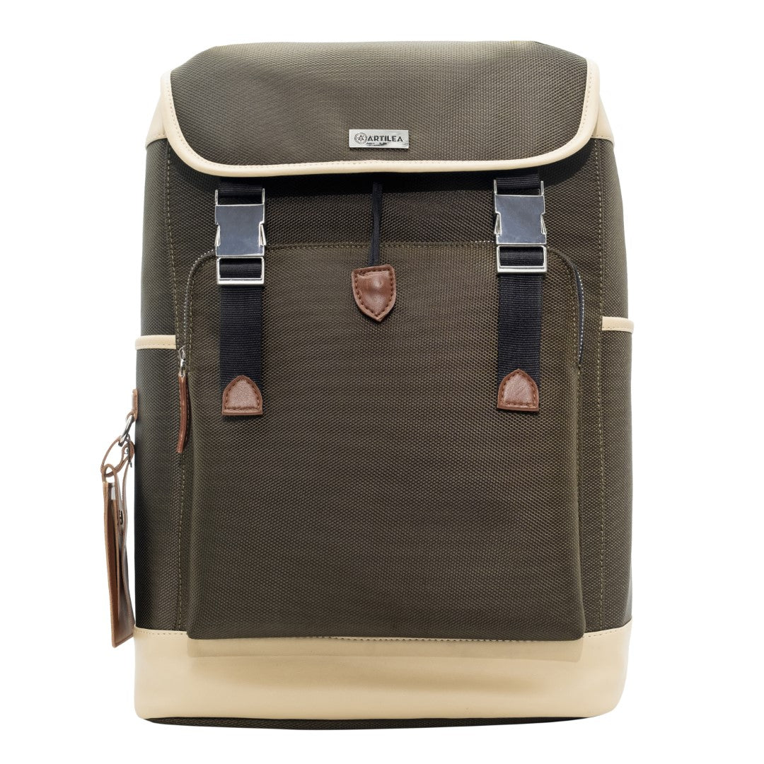 Ultimate Backpack (Olive Green) Corporate gift Set Brown-(Combo)
