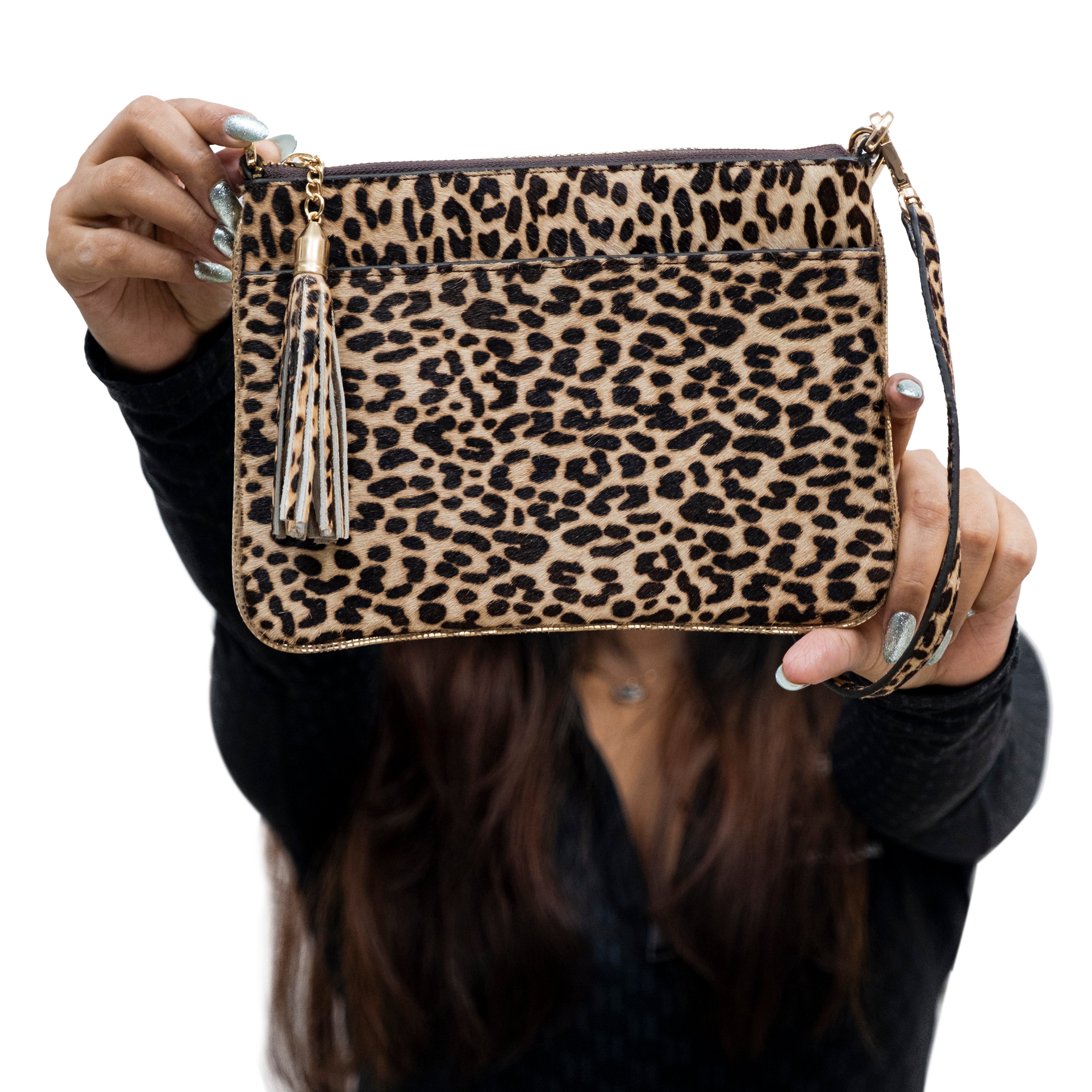 Genuine Leather Wristlet (Big) - Multicolor