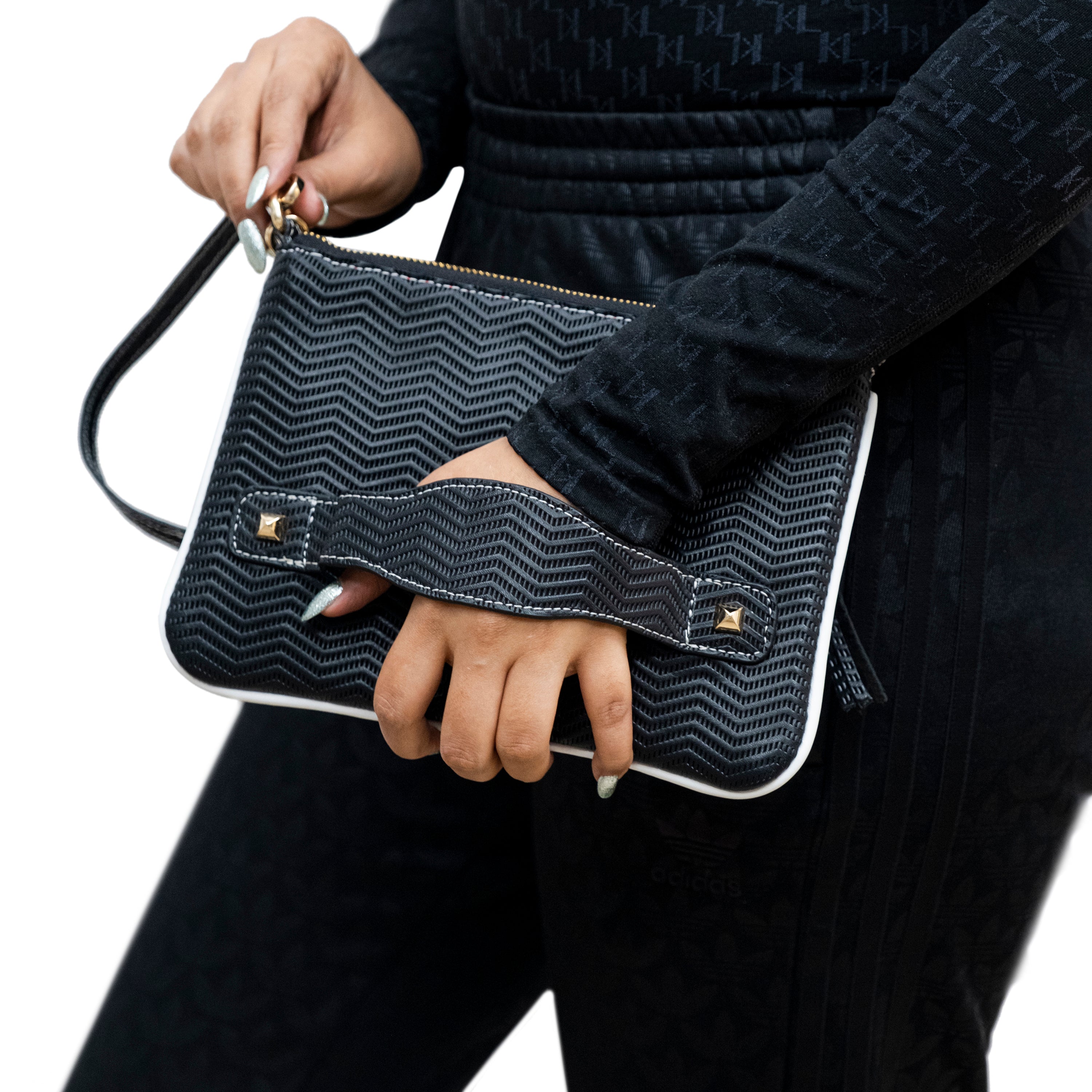 Genuine Leather Wristlet (Big) - Black