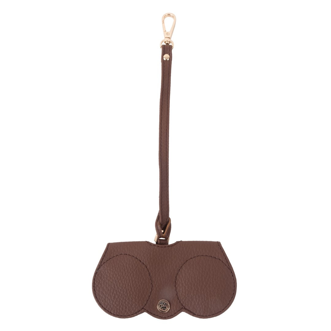 Printed Sling Bag & Wristlet Wallet-Eyeglass Case Flower,Brown(Combo)