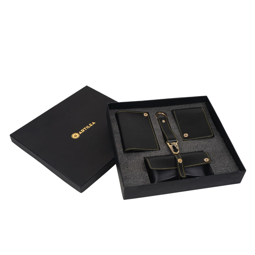 Laptop backpack & Corporate Gift set Black(Combo)