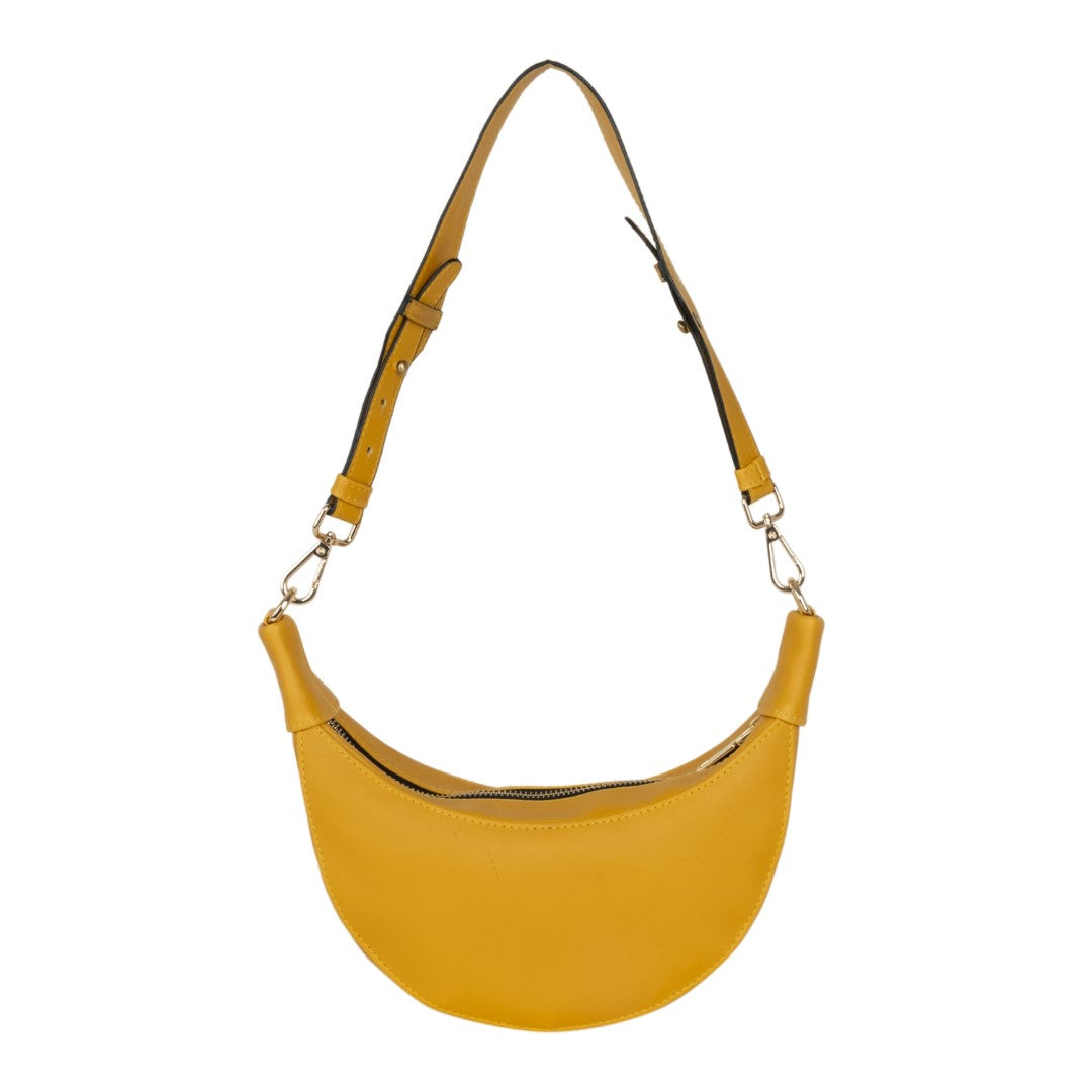 Crecent Moon Bag & Wristlet Wallet-Eyeglass Case Yellow(Combo)