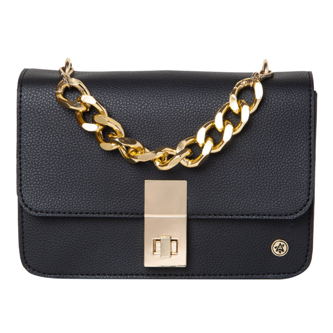 Sling Bag & Sunglass Case - Black(Combo)