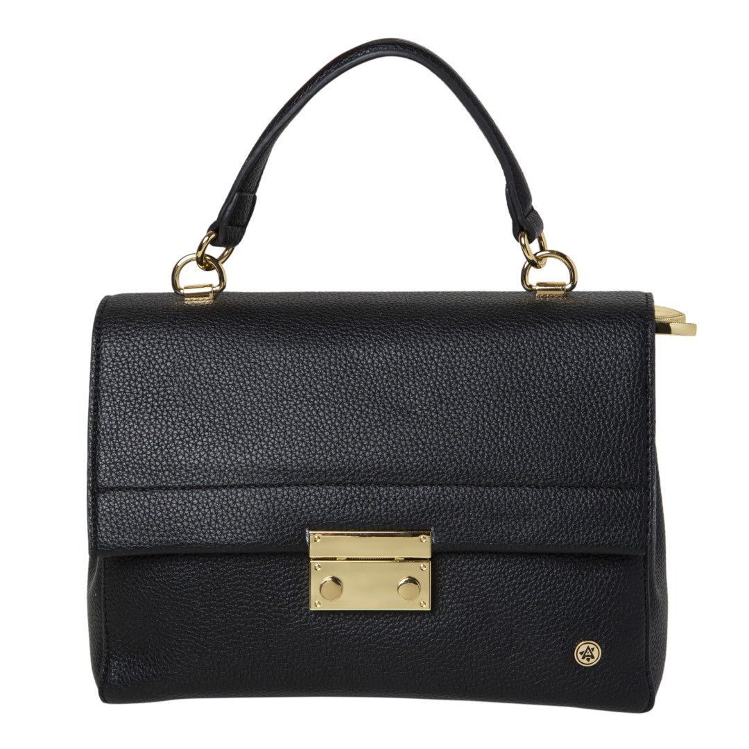 Hand Bag + Sling & Crescent Moon Bag-Eyeglass Case Black(Combo)