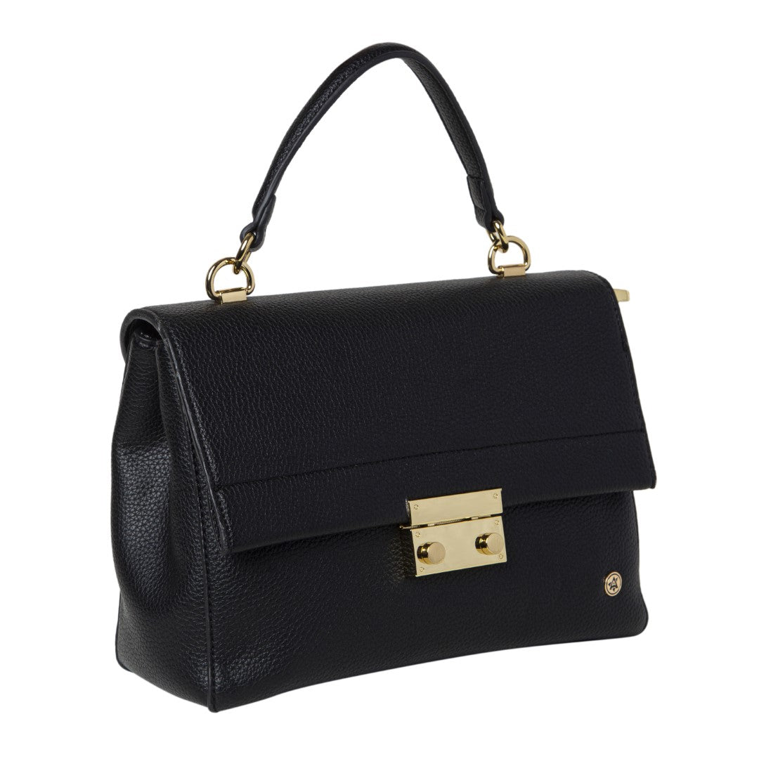 Hand Bag + Sling & Crescent Moon Bag-Eyeglass Case Black(Combo)