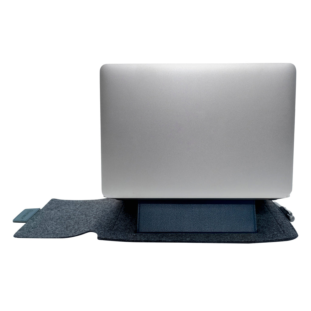 Laptop Sleeve With Stand 15" - Grey, Blue & Navy Blue