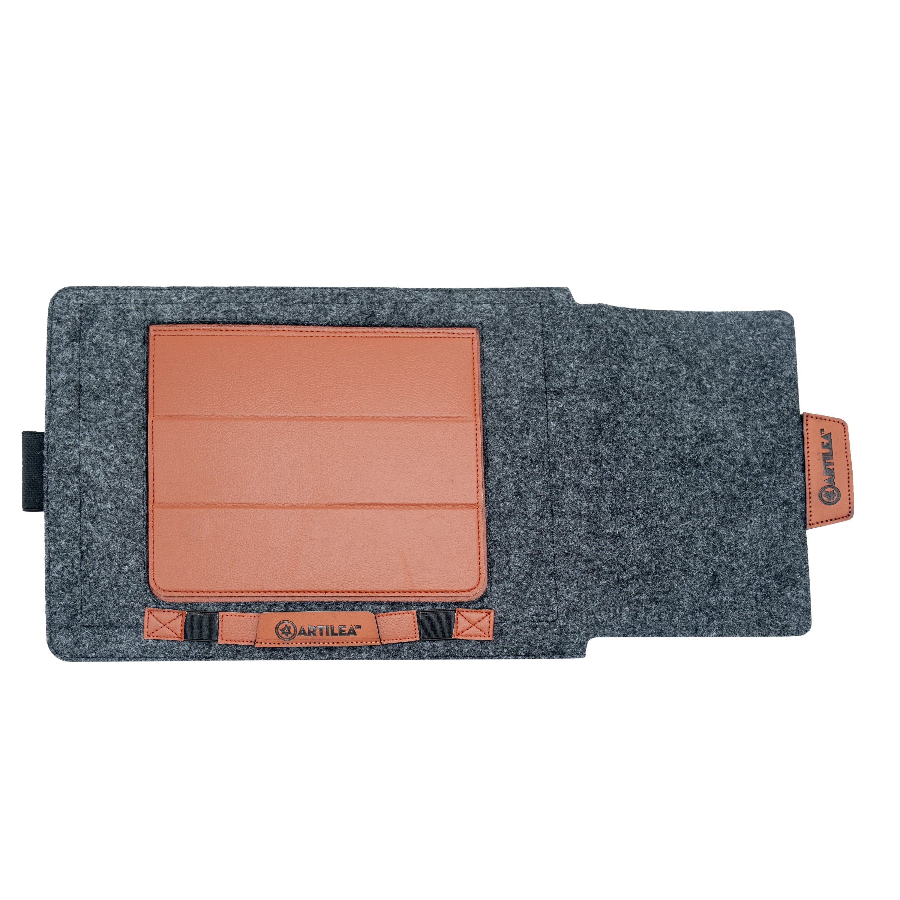 Laptop Sleeve With Stand 14" - Grey, Tan