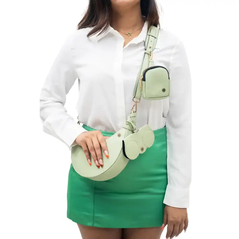 Crescent Moon Bag - Mint Green