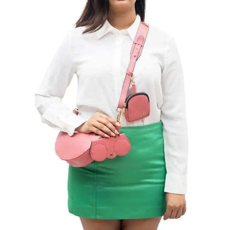 Crescent Moon Bag - Pink