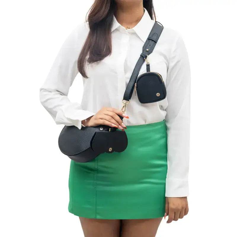 Crescent Moon Bag - Black