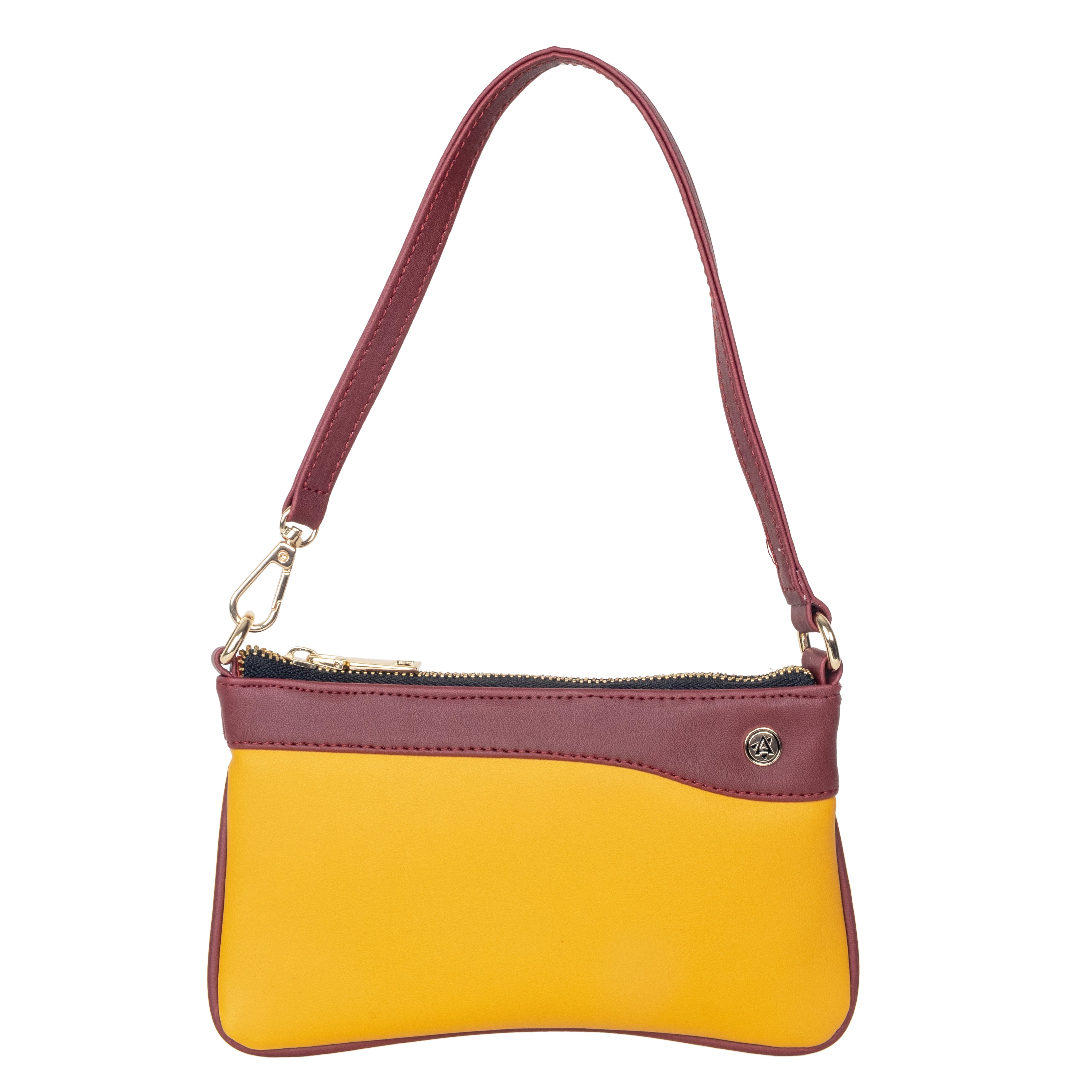 Wristlet Wallet & Eyeglass Case Yellow, Wine(Combo)