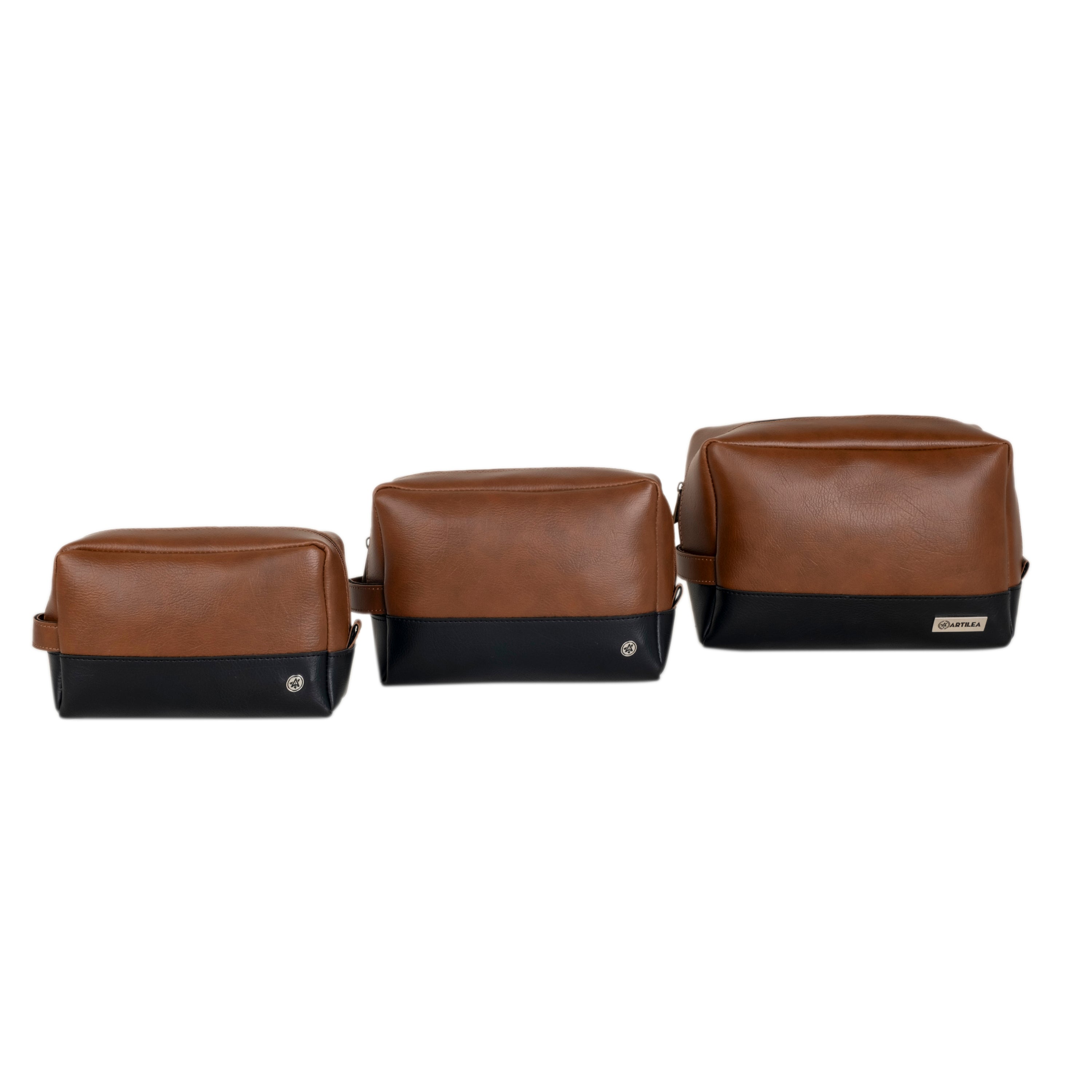 PU Pouch (Set of 3) - Tan