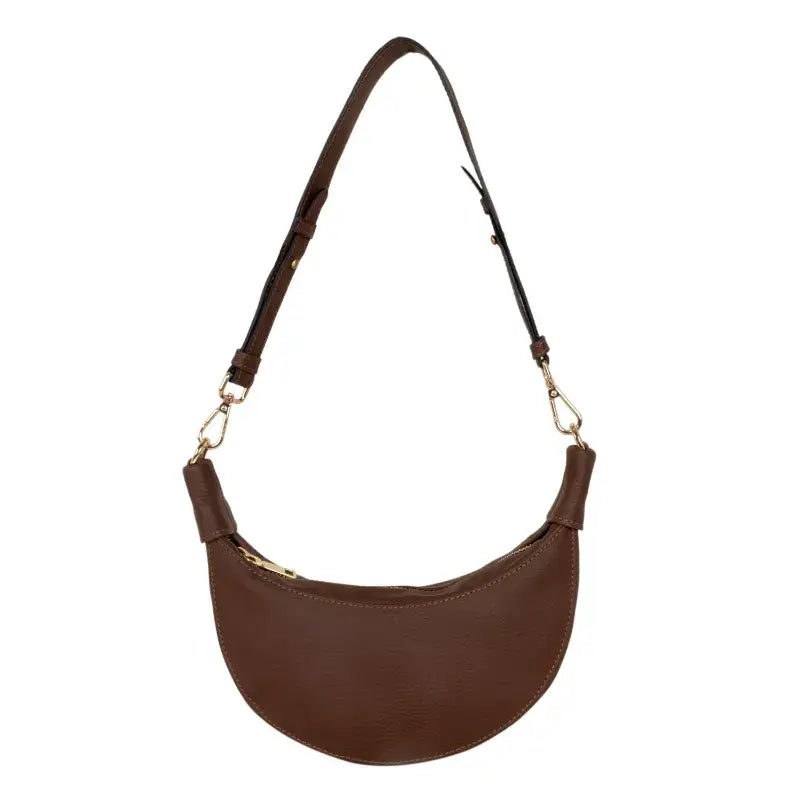Crescent Moon Bag - Brown