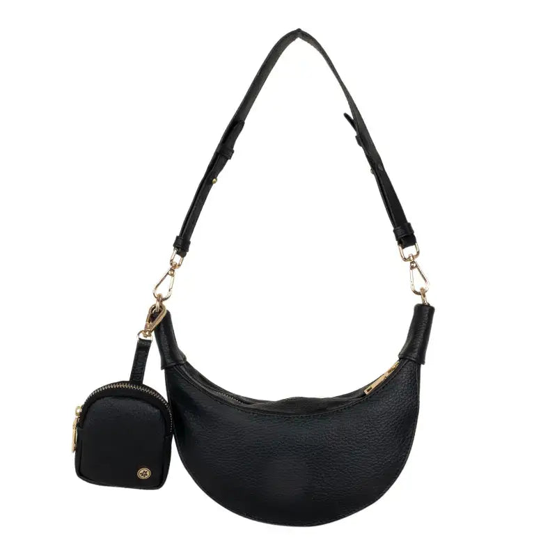 Crescent Moon Bag - Black