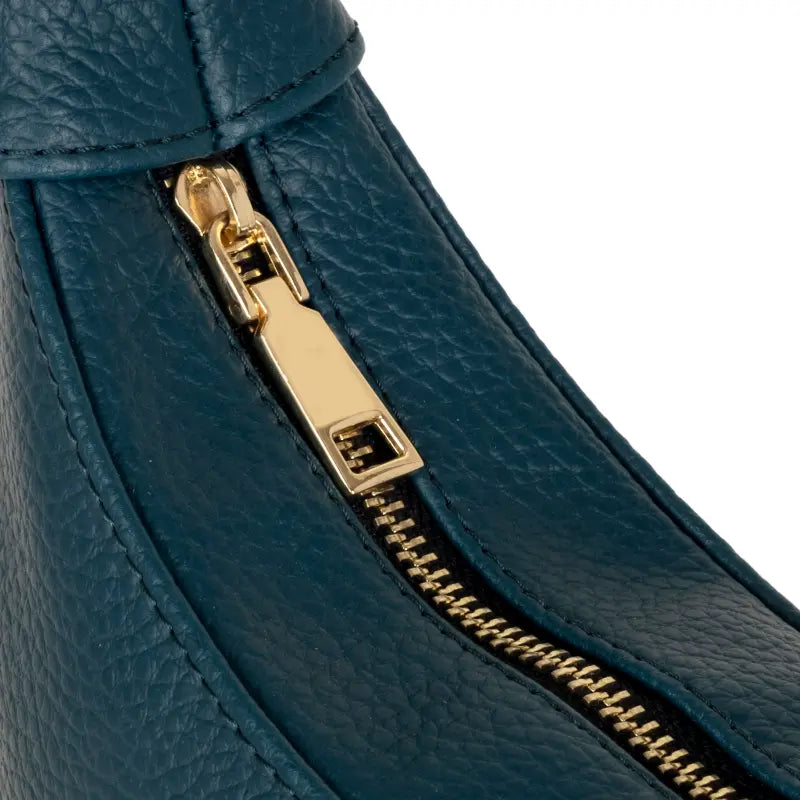 Crescent Moon Bag - Peacock Blue