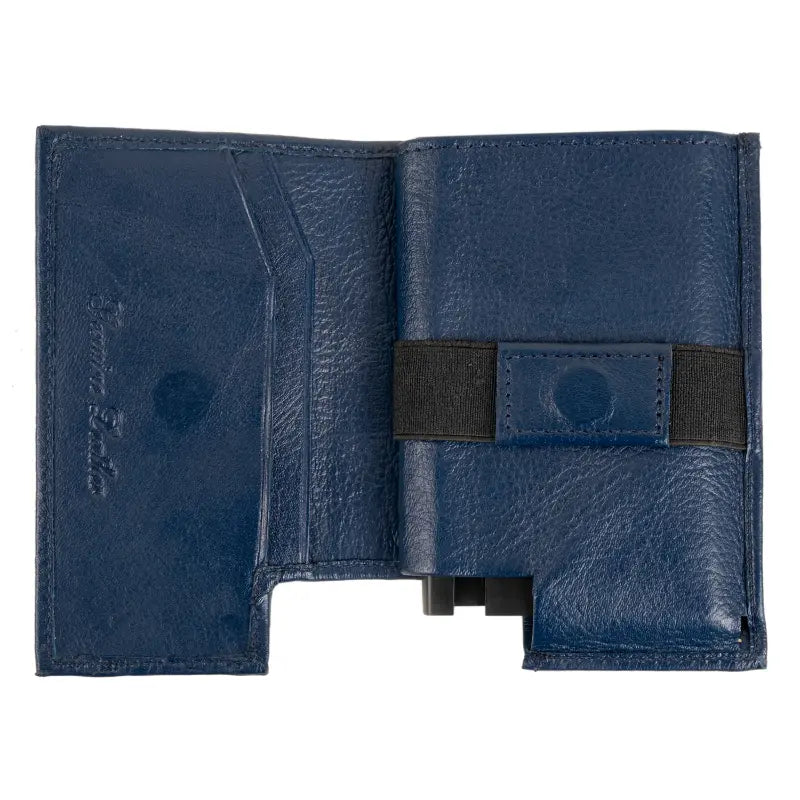 Artilea POP UP Card Holder Leather (Navy Blue)