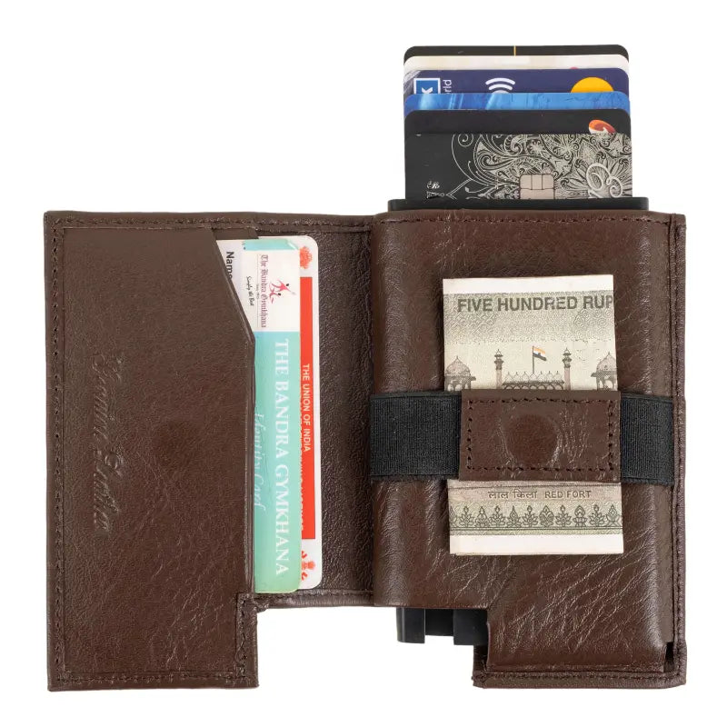 Artilea POP UP Card Holder Leather (Brown)