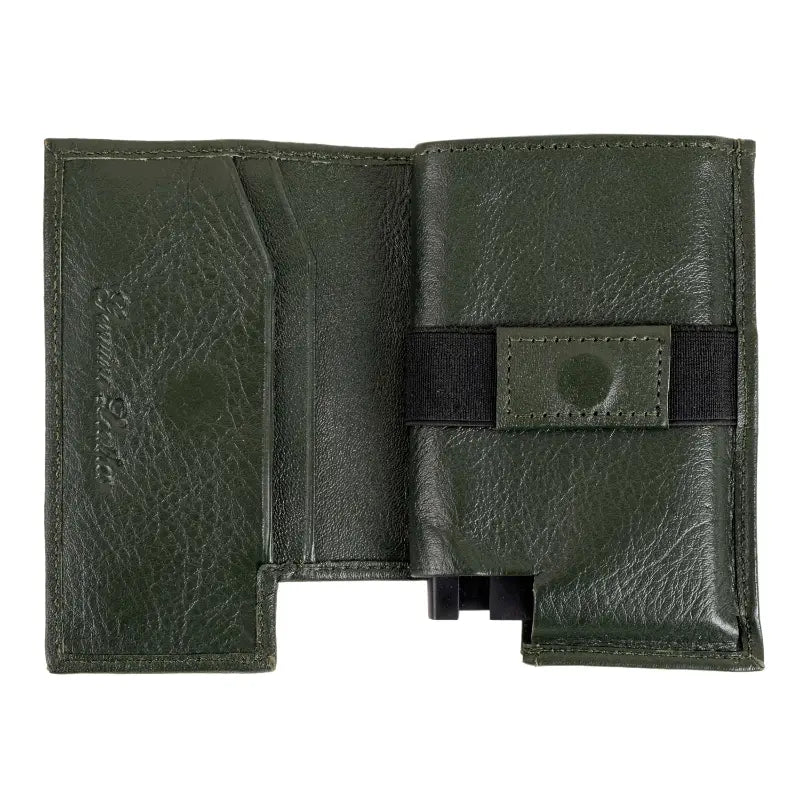 Artilea POP UP Card Holder Leather (Dark Green)
