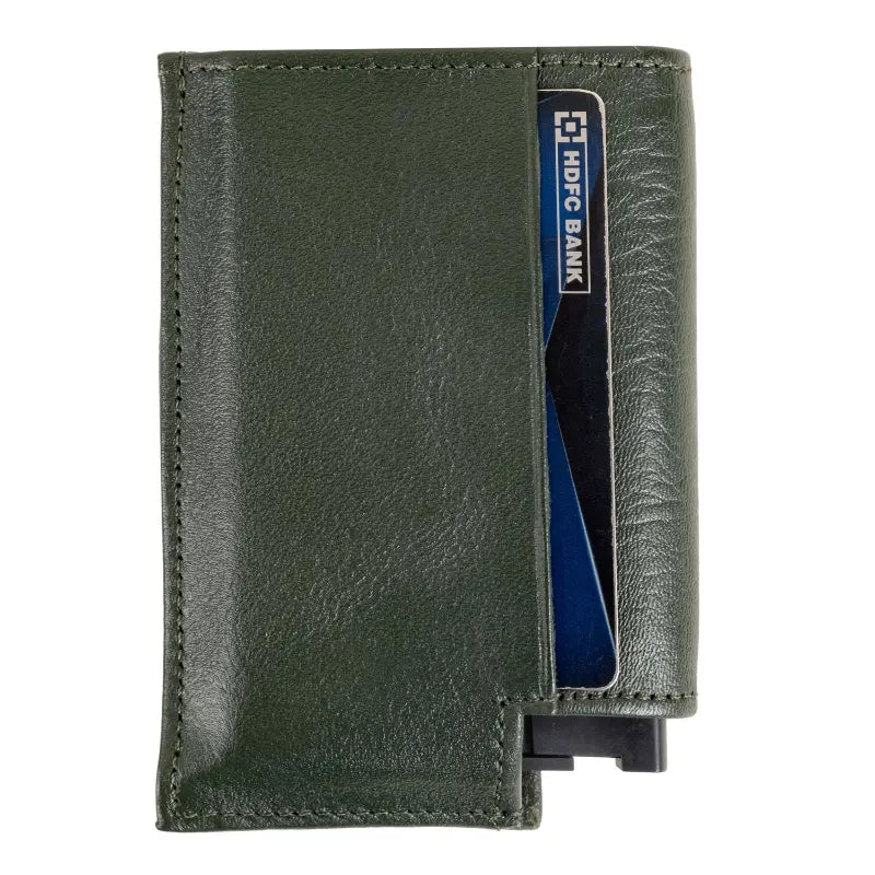 Artilea POP UP Card Holder Leather (Dark Green)