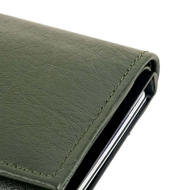 Artilea POP UP Card Holder Leather (Dark Green)