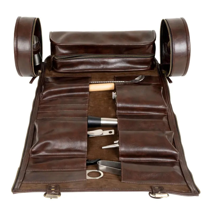 TRAVEL BAR COCKTAIL TOOLKIT - Brown