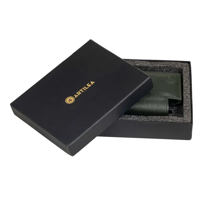 Artilea POP UP Card Holder Leather (Dark Green)