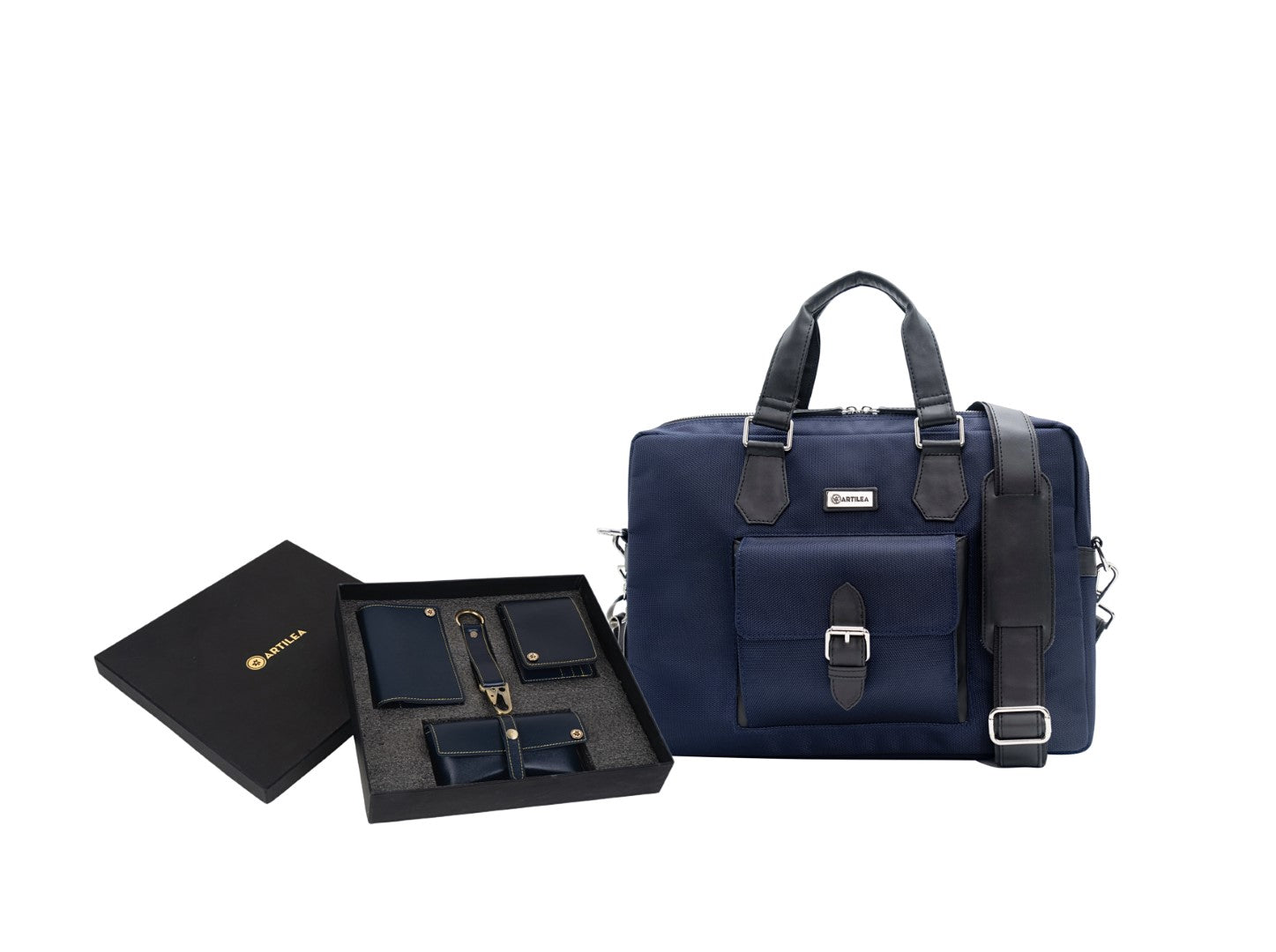 Laptop Bag & Corporate gift set Blue(Combo)