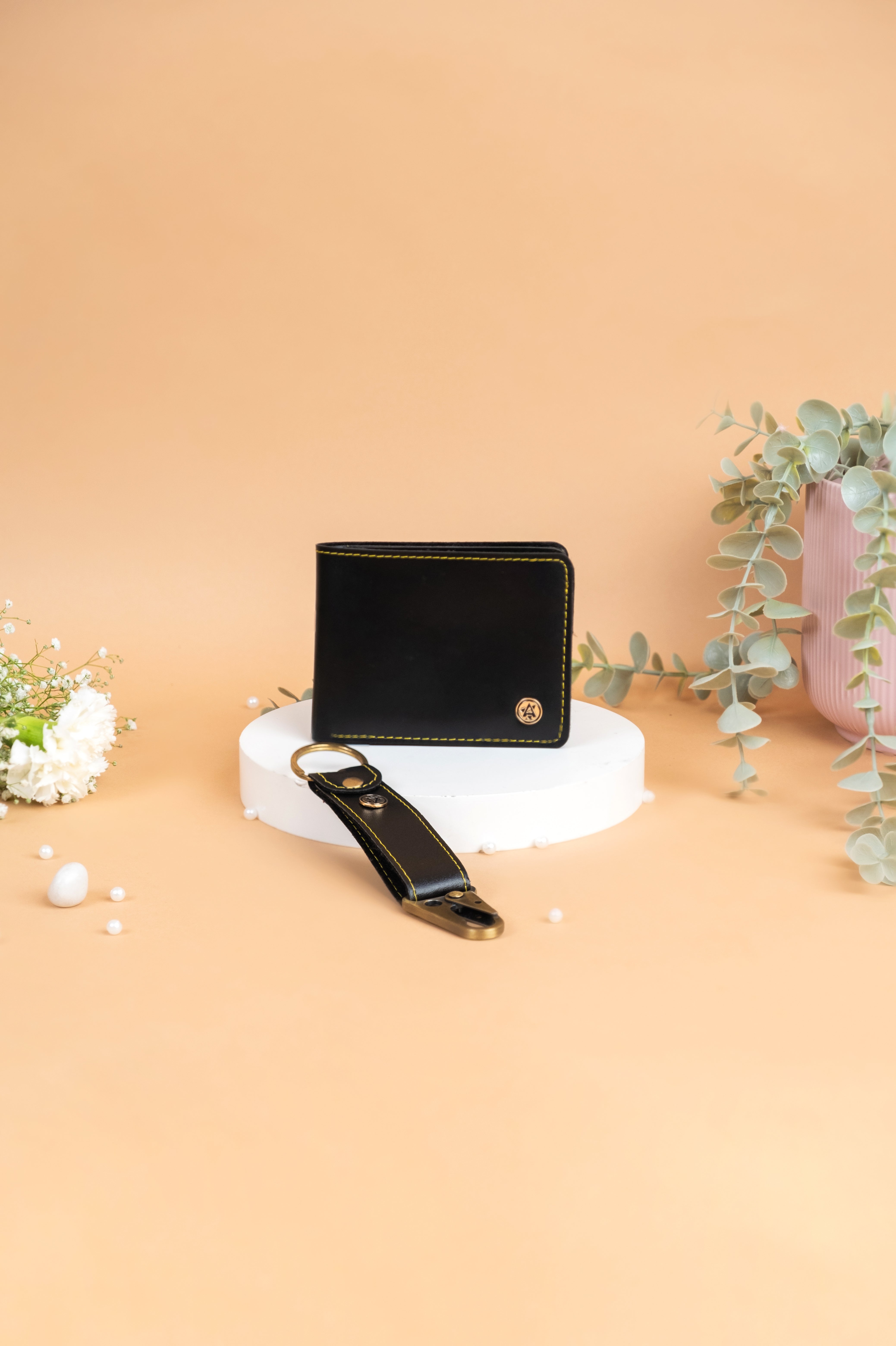 Wallet Keychain Set-Black