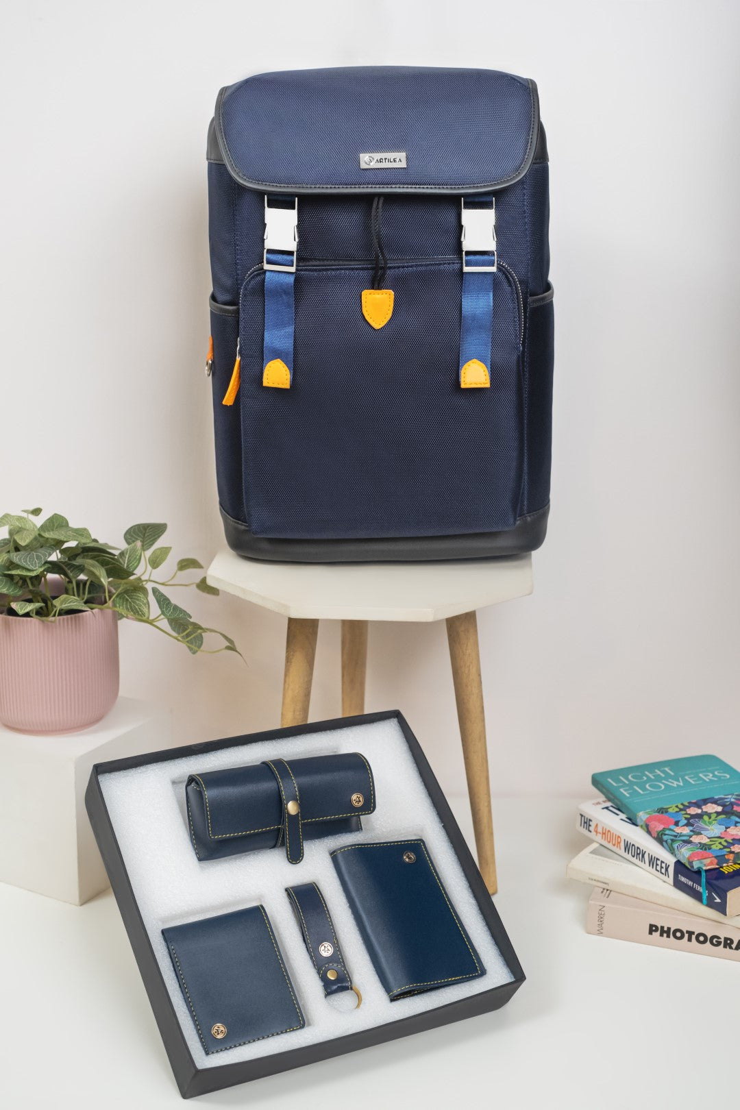 Ultimate Backpack Blue Corporate gift Set Blue (Combo)