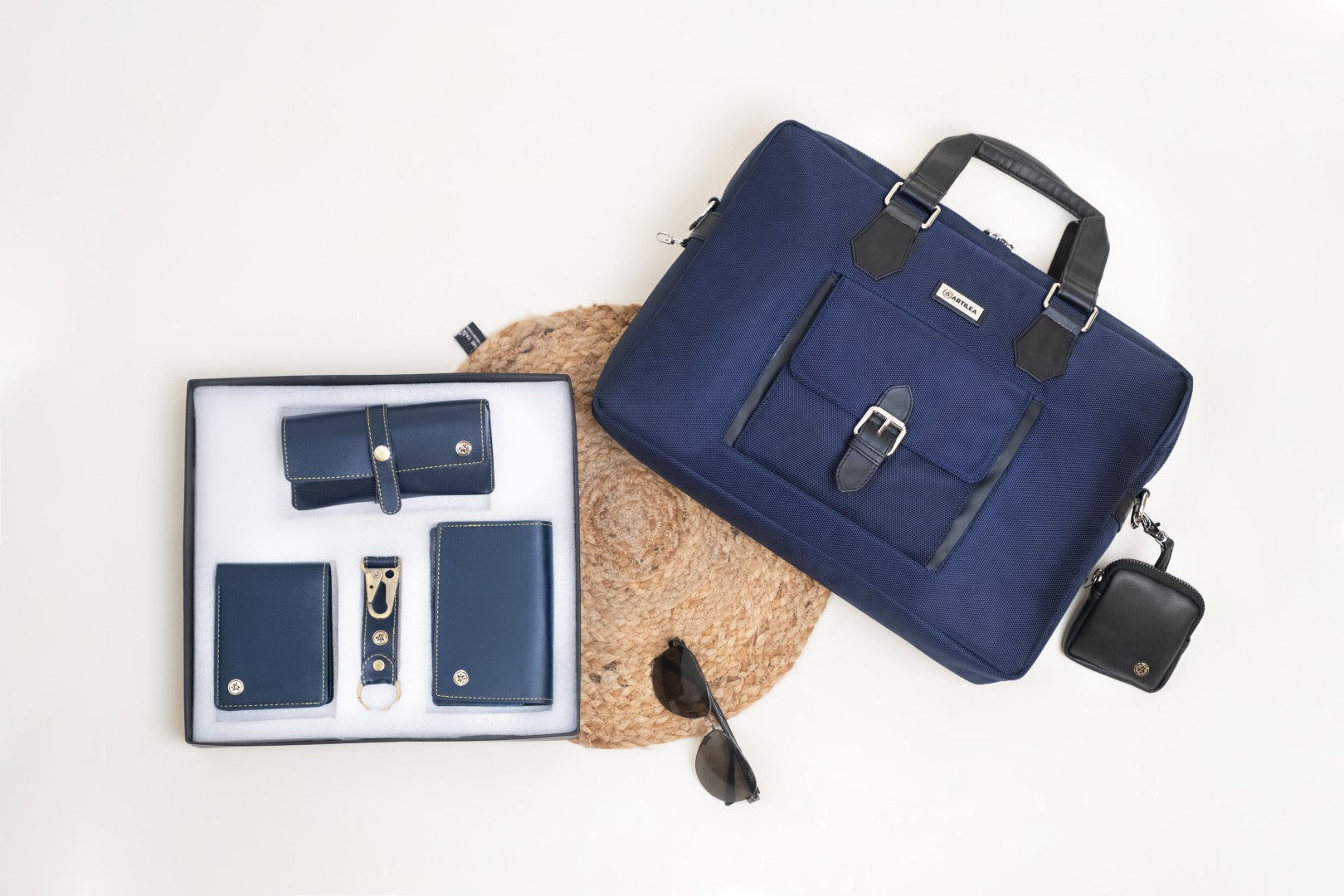 Laptop Bag & Corporate gift set Blue(Combo)
