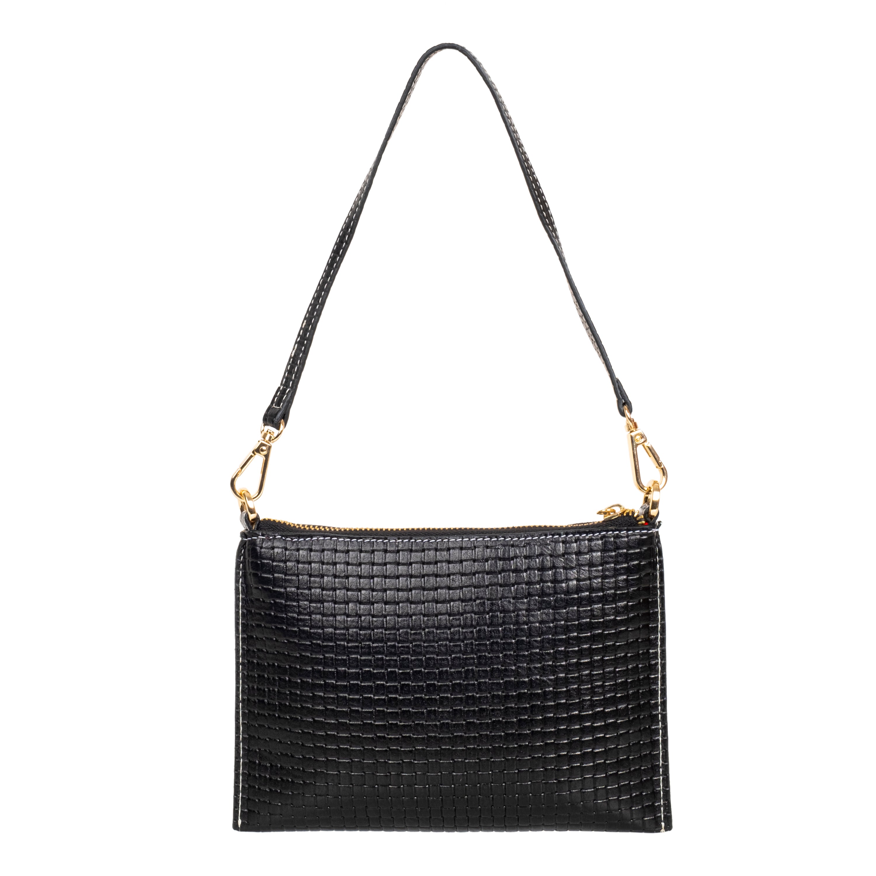 Genuine Leather Wristlet - Black